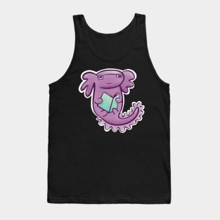 Axolotl Reading - I love to read a lotl Tank Top